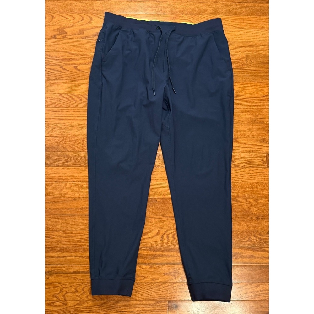 Birddogs Joggers Pants Mens 3XL 30" Navy Blue Performance Athletic Gym Training